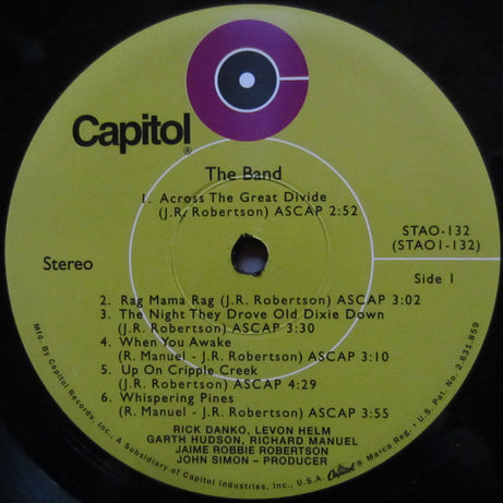 The Band : The Band (LP, Album, Ltd, RE, 180)