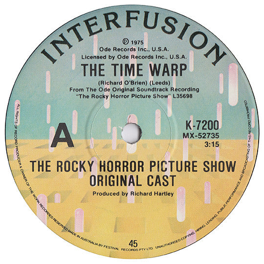 "The Rocky Horror Picture Show" Original Cast : The Time Warp / Hot Patootie Bless My Soul (7", Single, 6th)