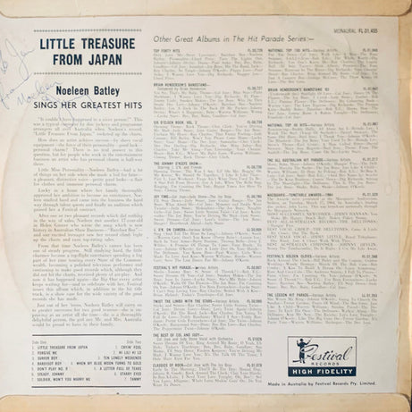 Noeleen Batley : Little Treasure From Japan (LP, Album, Mon)
