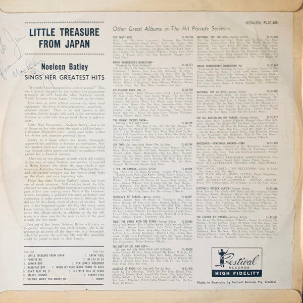 Noeleen Batley : Little Treasure From Japan (LP, Album, Mon)
