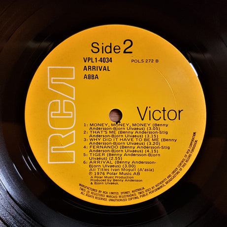 ABBA : Arrival (LP, Album, Gat)