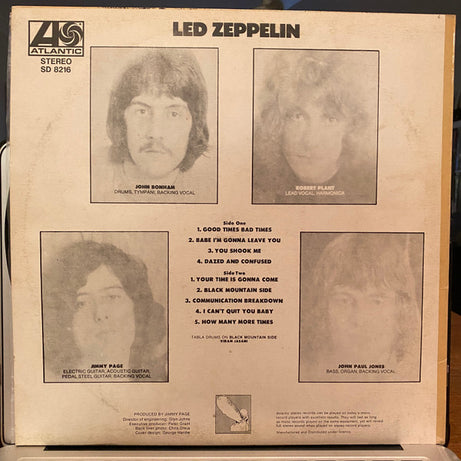 Led Zeppelin : Led Zeppelin (LP, Album, RE, Lam)