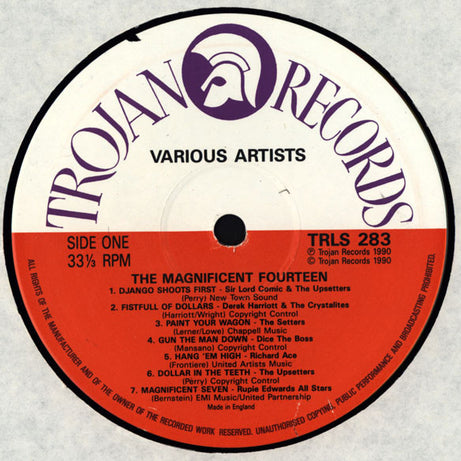 Various : The Magnificent Fourteen (14 Shots Of Western Inspired Reggae) (LP, Comp)