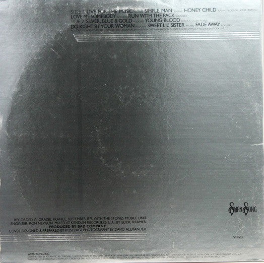 Bad Company (3) : Run With The Pack (LP, Album, RE, MO )