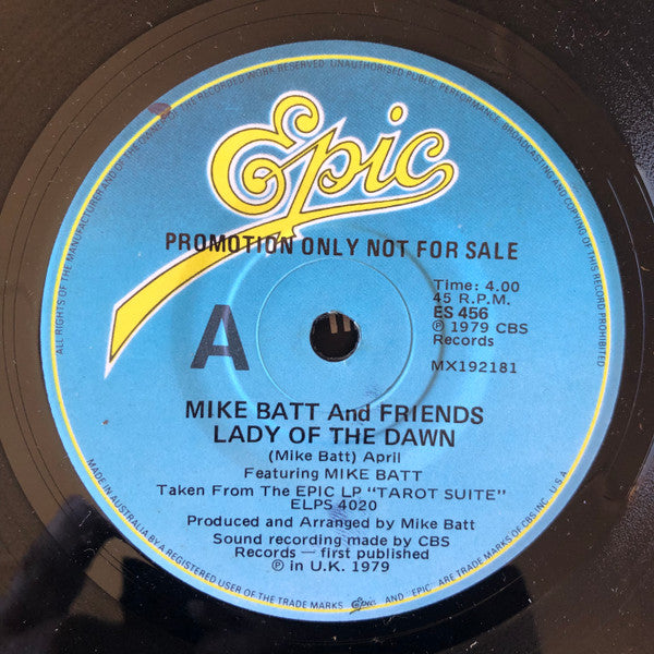 Mike Batt And Friends : Lady Of The Dawn (7", Single, Promo)