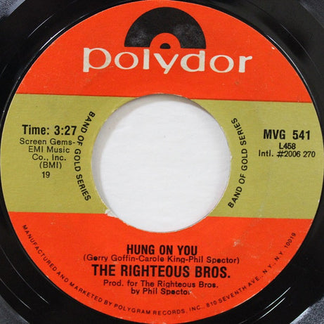 The Righteous Brothers : Unchained Melody (7", Single, RE, Styrene)