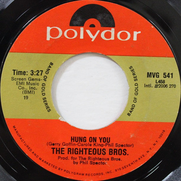 The Righteous Brothers : Unchained Melody (7", Single, RE, Styrene)