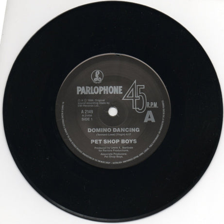 Pet Shop Boys : Domino Dancing (7", Single)