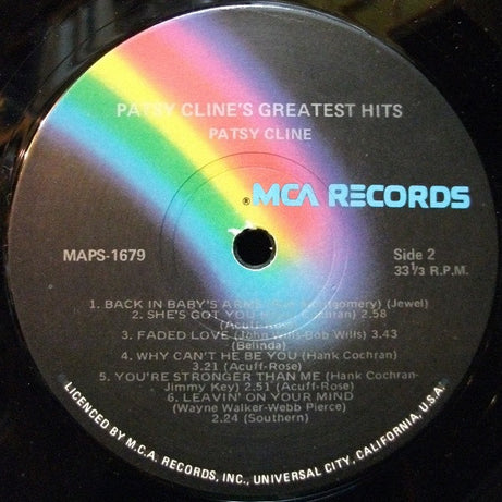 Patsy Cline : Greatest Hits (LP, Comp, RE)