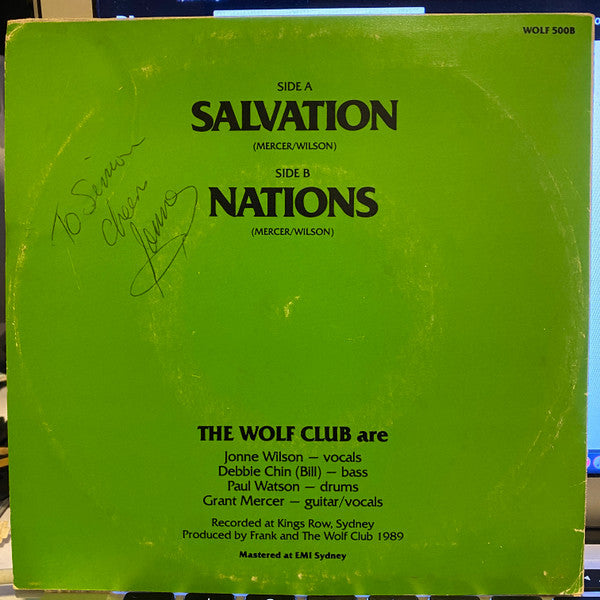 The Wolf Club : Salvation (7")