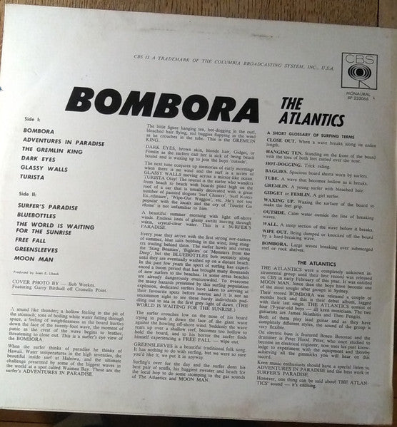 The Atlantics : Bombora (LP, Album, Mono)