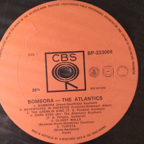 The Atlantics : Bombora (LP, Album, Mono)