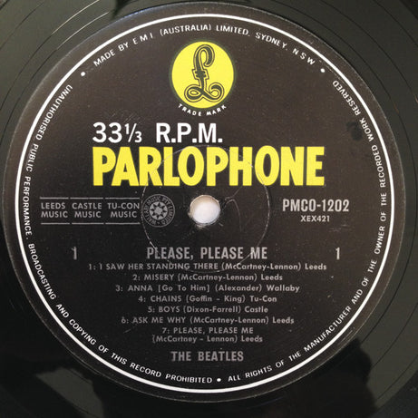 The Beatles : Please Please Me (LP, Album, Mono, RE)