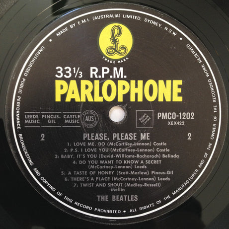 The Beatles : Please Please Me (LP, Album, Mono, RE)