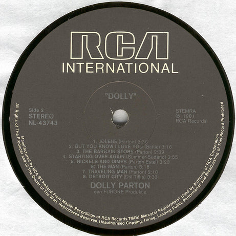 Dolly Parton : Dolly (LP, Comp)