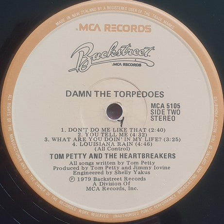 Tom Petty And The Heartbreakers : Damn The Torpedoes (LP, Album)