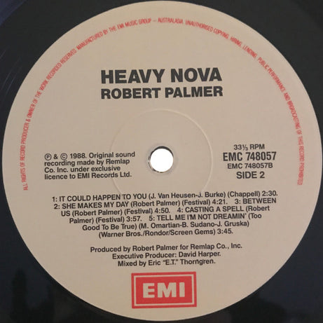 Robert Palmer : Heavy Nova (LP, Album)