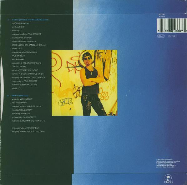 U2 : Who's Gonna Ride Your Wild Horses (7", Single, Pap)