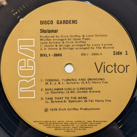 Shalamar : Disco Gardens (LP, Album)