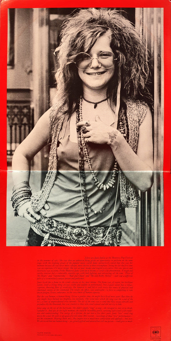 Janis Joplin : Joplin In Concert (2xLP, Album, Gat)