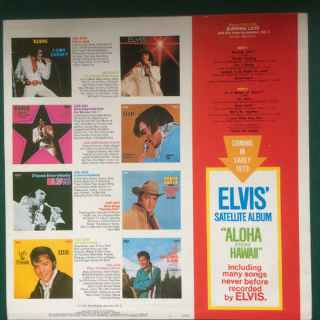 Elvis Presley : Burning Love And Hits From His Movies (LP, Comp)