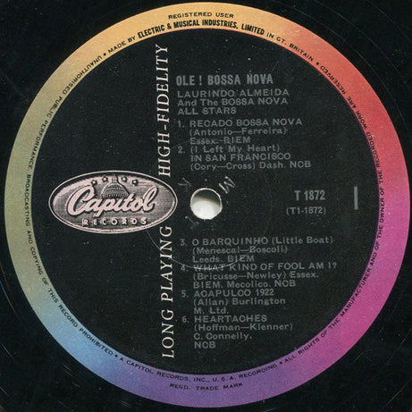 Laurindo Almeida & The Bossa Nova Allstars : Ole! Bossa Nova! (LP, Album, Mono)