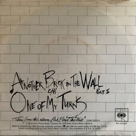 Pink Floyd : Another Brick In The Wall (Part II) (7", Single, Pen)