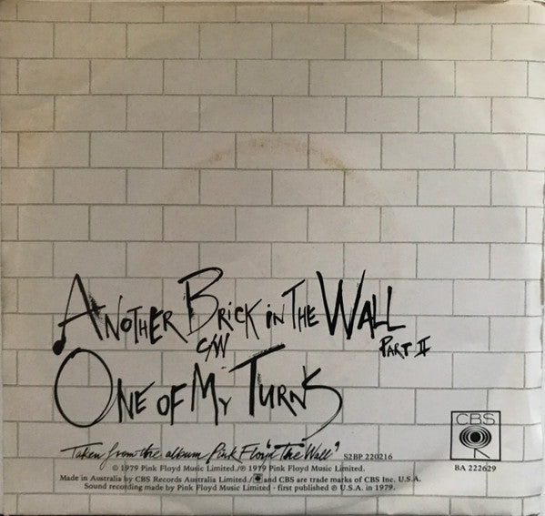 Pink Floyd : Another Brick In The Wall (Part II) (7", Single, Pen)
