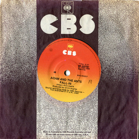 Adam And The Ants : Antmusic (7", Single)