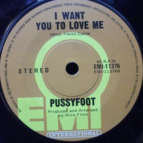 Pussyfoot : Ooh Ja Ja (7", Single, Promo)
