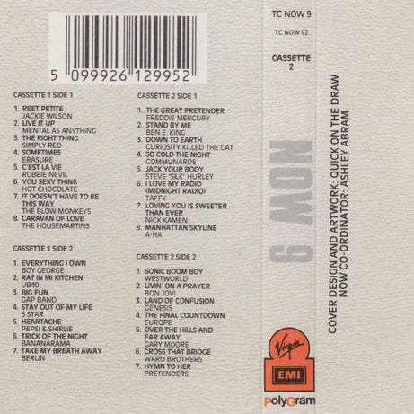 Various : Now That's What I Call Music! 9 (2xCass, Comp)