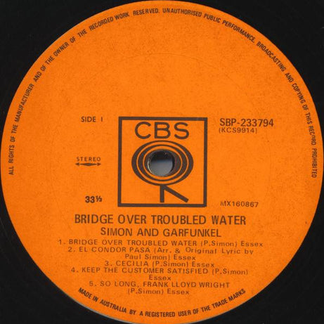 Simon & Garfunkel : Bridge Over Troubled Water (LP, Album)
