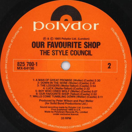 The Style Council : Our Favourite Shop (LP, Album)