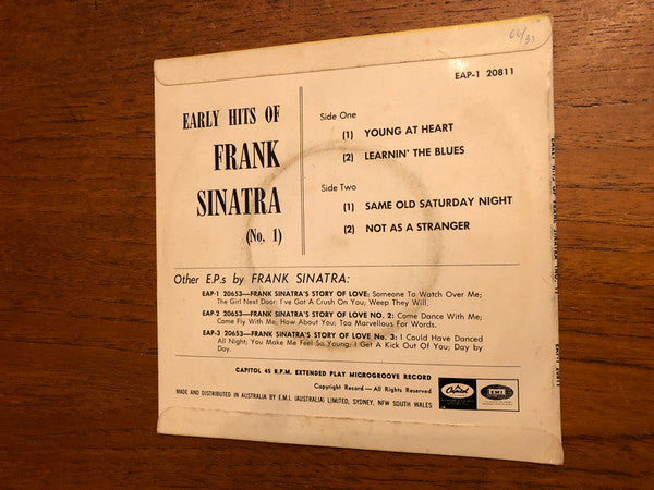 Frank Sinatra : Early Hits Of Frank Sinatra No. 1 (7", EP)