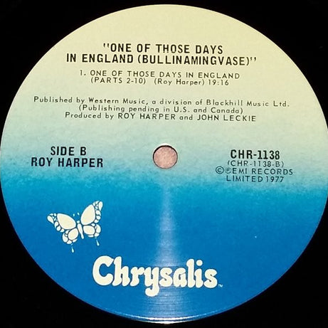 Roy Harper : One Of Those Days In England (Bullinamingvase) (LP, Album)