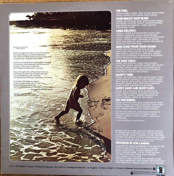 Jackson Browne : The Pretender (LP, Album)