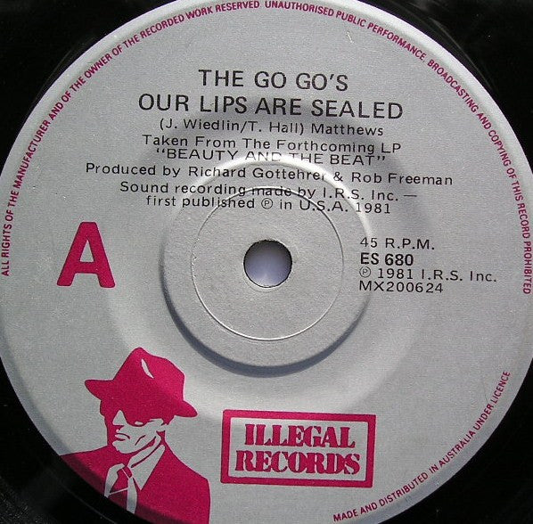 Go-Go's : Our Lips Are Sealed (7", Single)