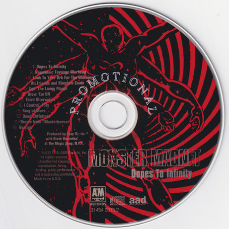 Monster Magnet : Dopes To Infinity (CD, Album, Promo)