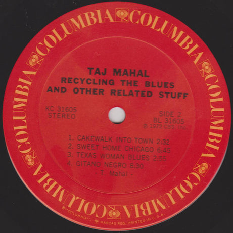 Taj Mahal : Recycling The Blues & Other Related Stuff (LP, Album, San)