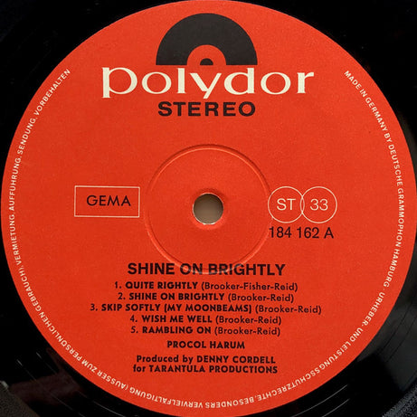 Procol Harum : Shine On Brightly (LP, Album)