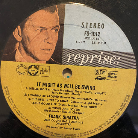 Frank Sinatra • Count Basie Orchestra : It Might As Well Be Swing (LP, Album, M/Print)