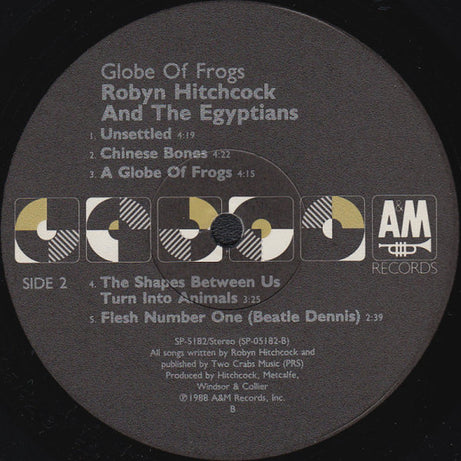 Robyn Hitchcock And The Egyptians* : Globe Of Frogs (LP, Album, EMW)