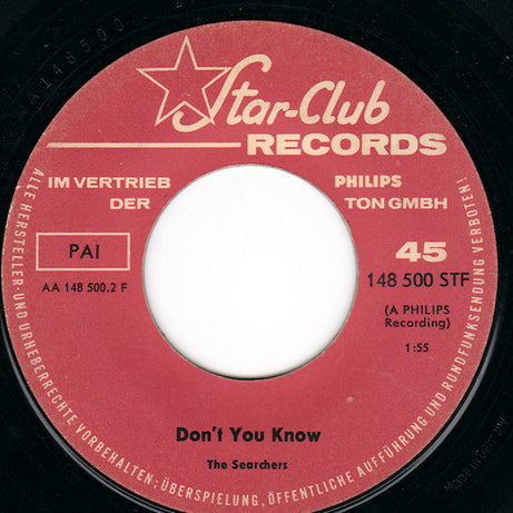 The Searchers : I Sure Know A Lot About Love (7", Single)