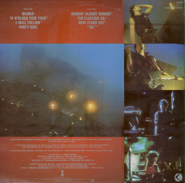 U2 : Live "Under A Blood Red Sky" (LP, MiniAlbum, Ltd, Red)