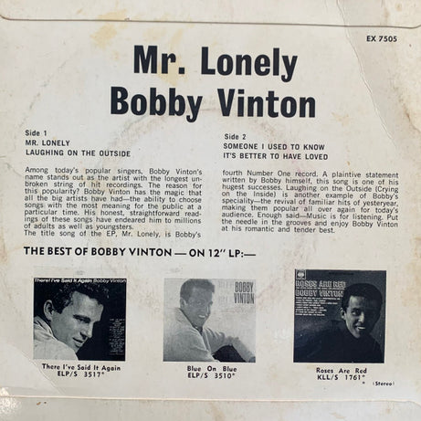 Bobby Vinton : Mr. Lonely (7", EP)