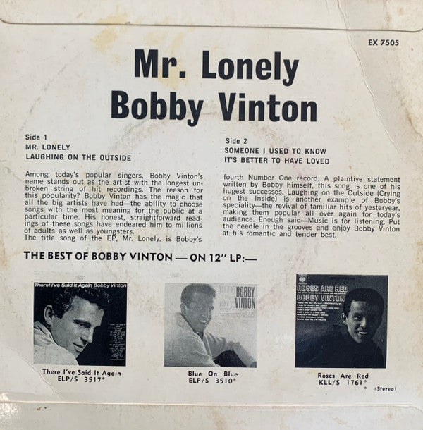 Bobby Vinton : Mr. Lonely (7", EP)
