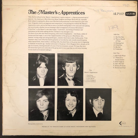 The Master's Apprentices : The Master's Apprentices (LP, Album)