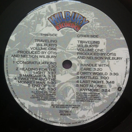 Traveling Wilburys : Volume One (LP, Album)