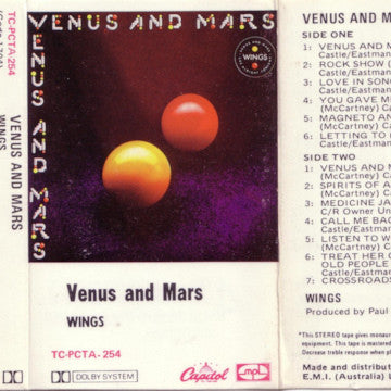 Wings (2) : Venus And Mars (Cass, Album)