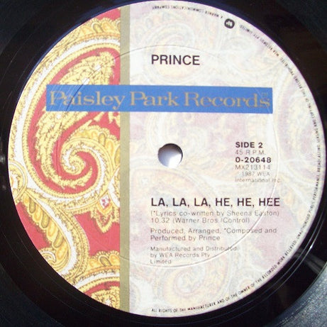 Prince : Sign "O" The Times (12", Maxi)